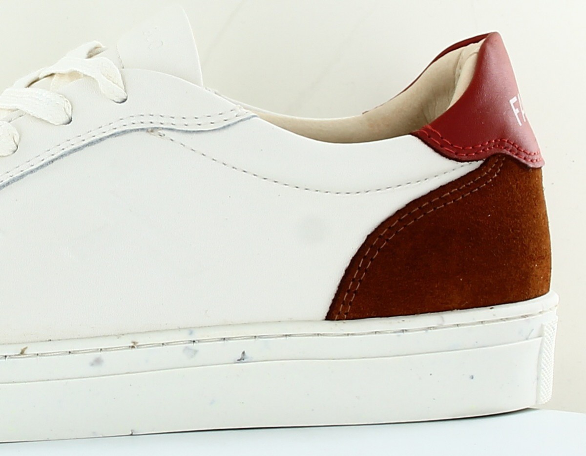 Faguo Ebony basket leather suede blanc ocre