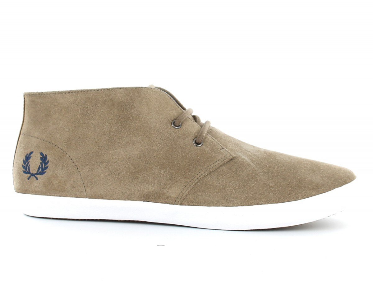 Fred Perry Byron Suede mid F. Perry BEIGE/BLEU