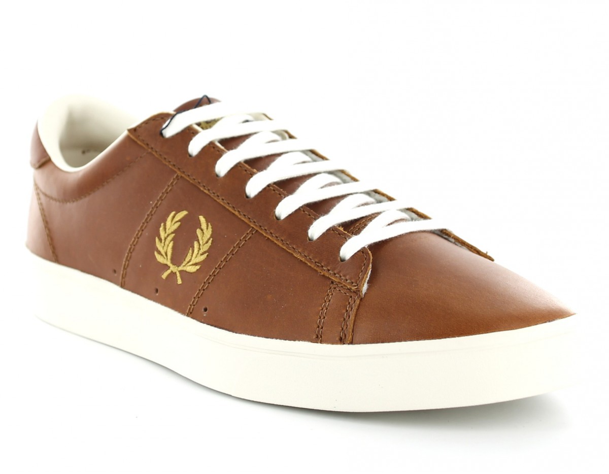 Fred Perry spencer cuir MARRON
