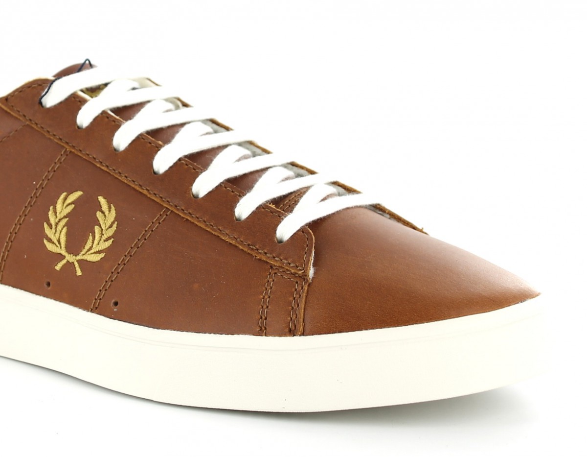Fred Perry spencer cuir MARRON