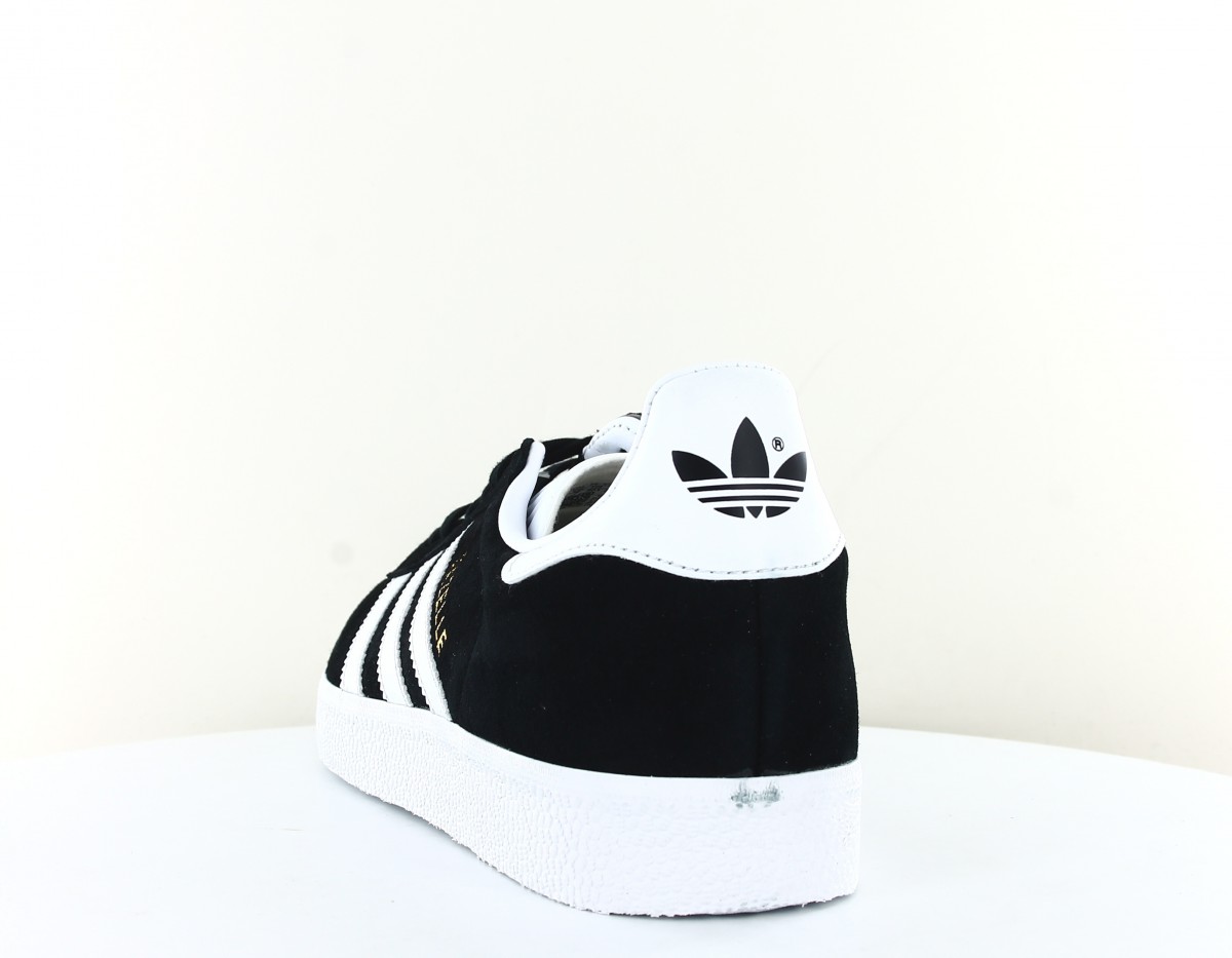 Adidas Gazelle noir blanc or