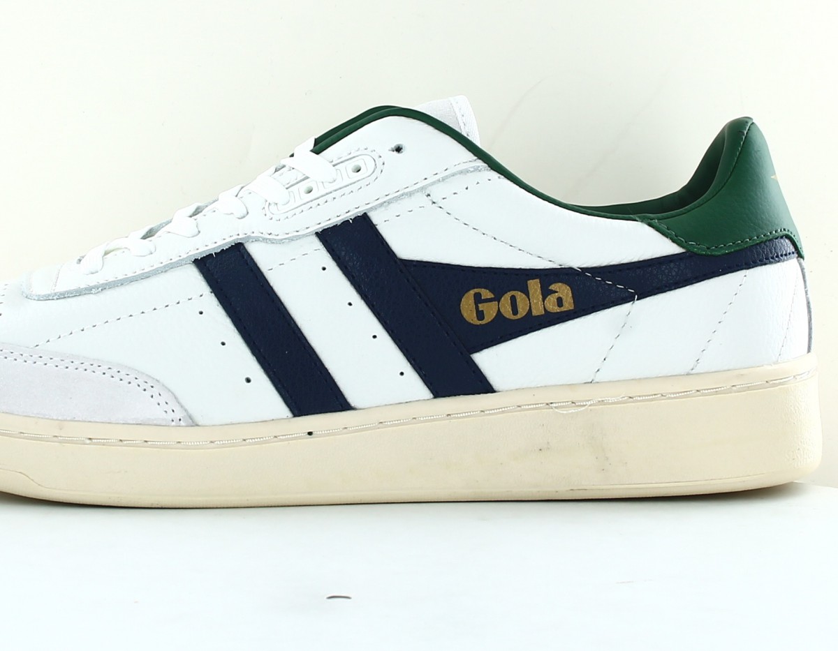 Gola Contact leather blanc vert bleu