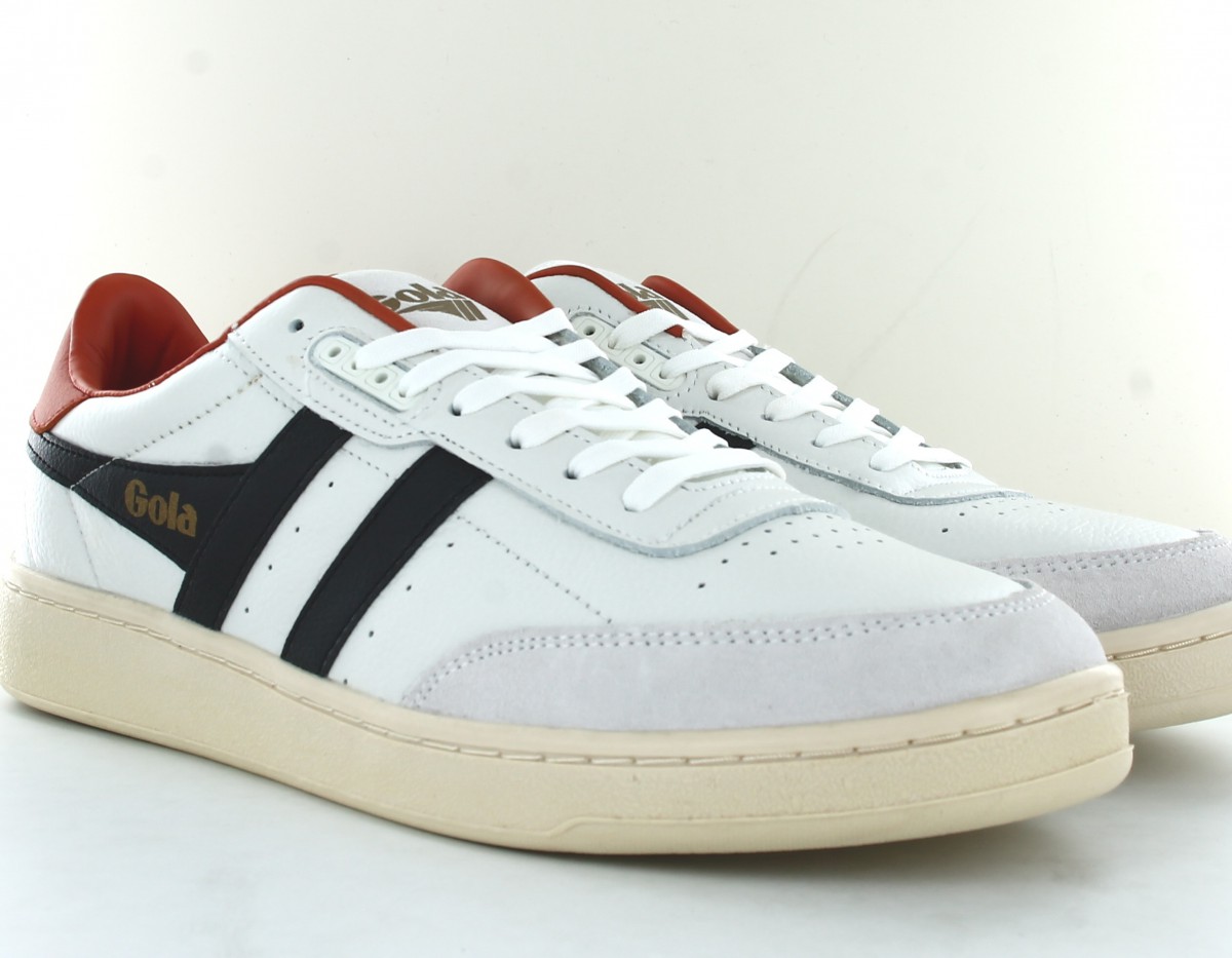 Gola Contact leather blanc noir orange