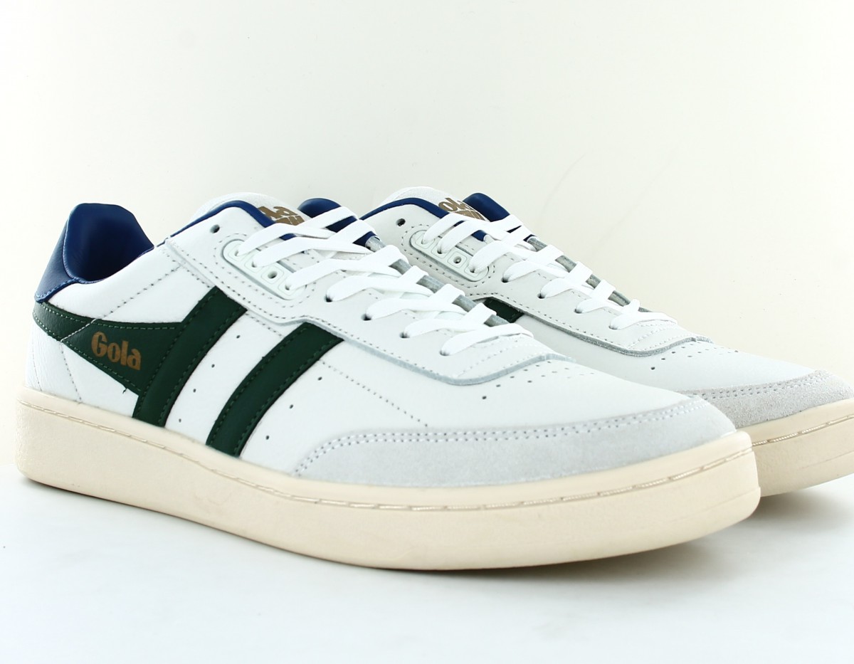 Gola Contact leather blanc vert bleu