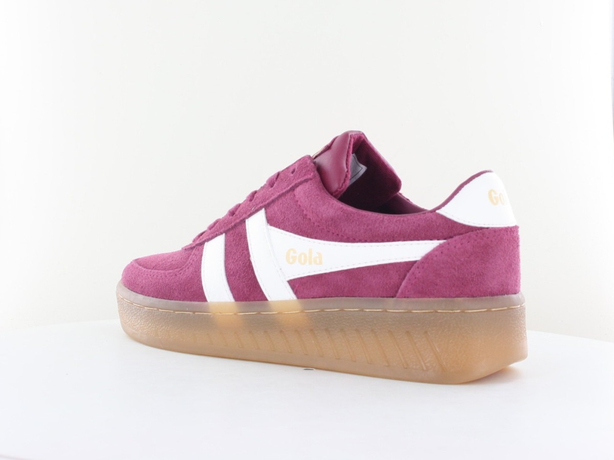 Gola Grandslam suede cerise blanc
