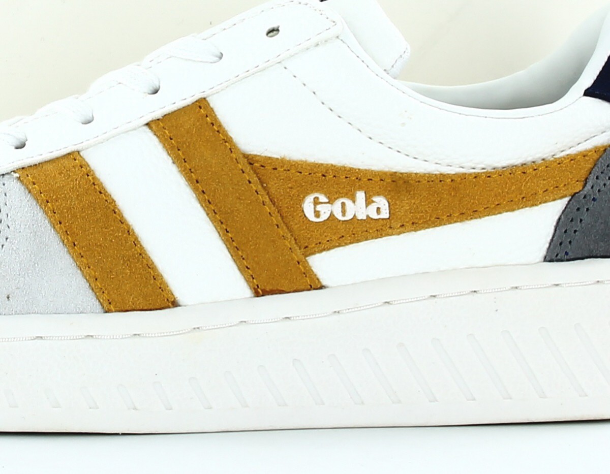 Gola Grandslam trident blanc jaune gris bleu marine