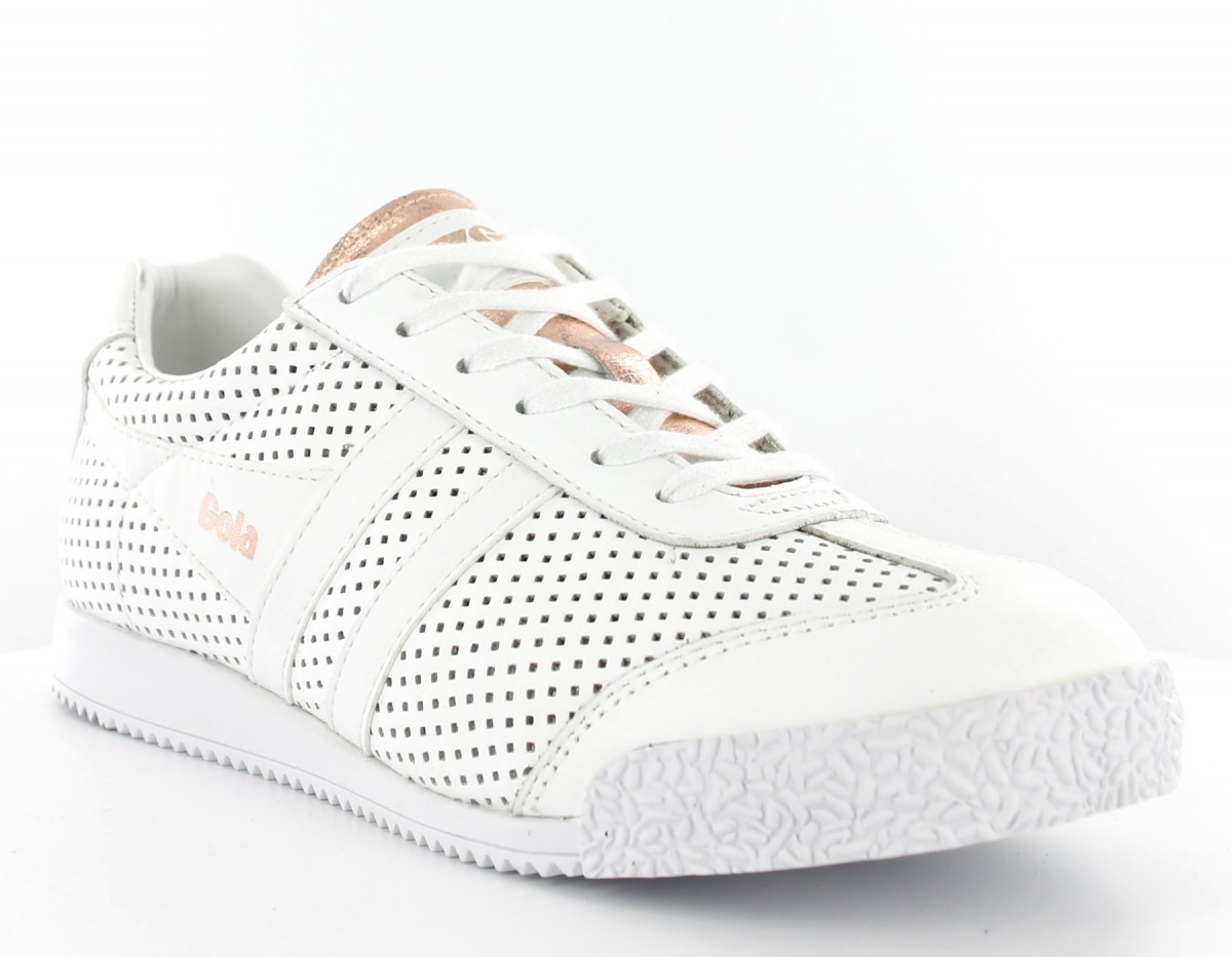 Gola Harrier glimmer leather BLANC