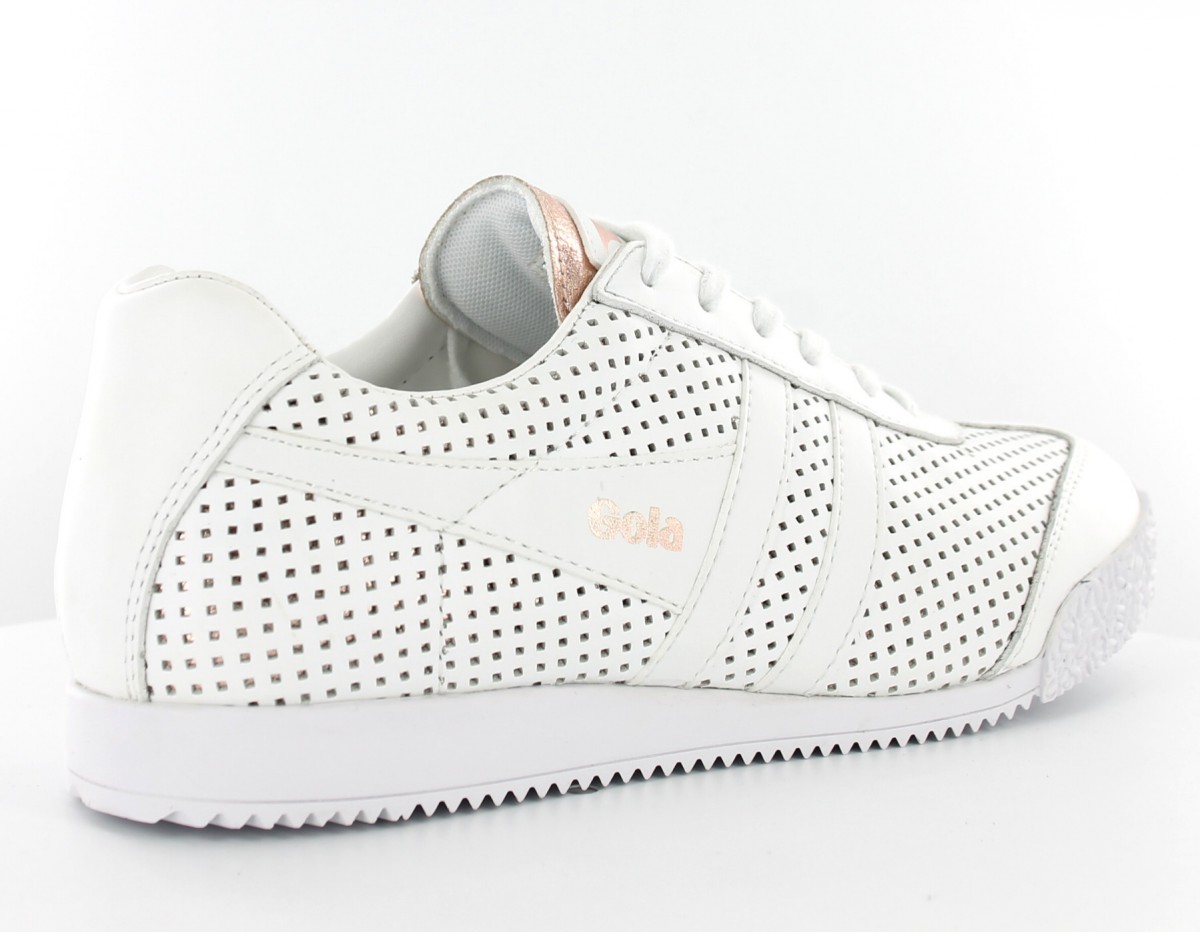 Gola Harrier glimmer leather BLANC