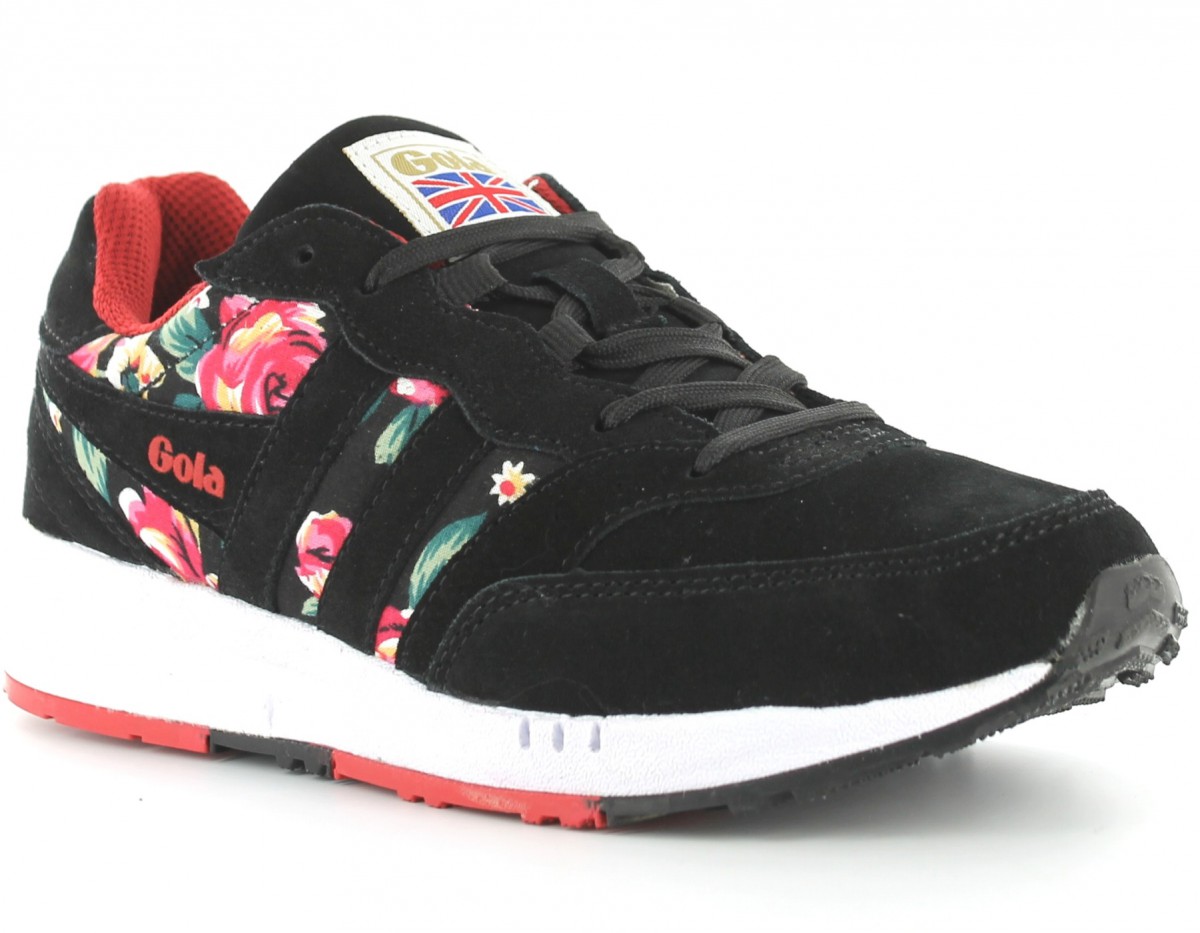 Gola samurai floral femme noir/rouge/fleur