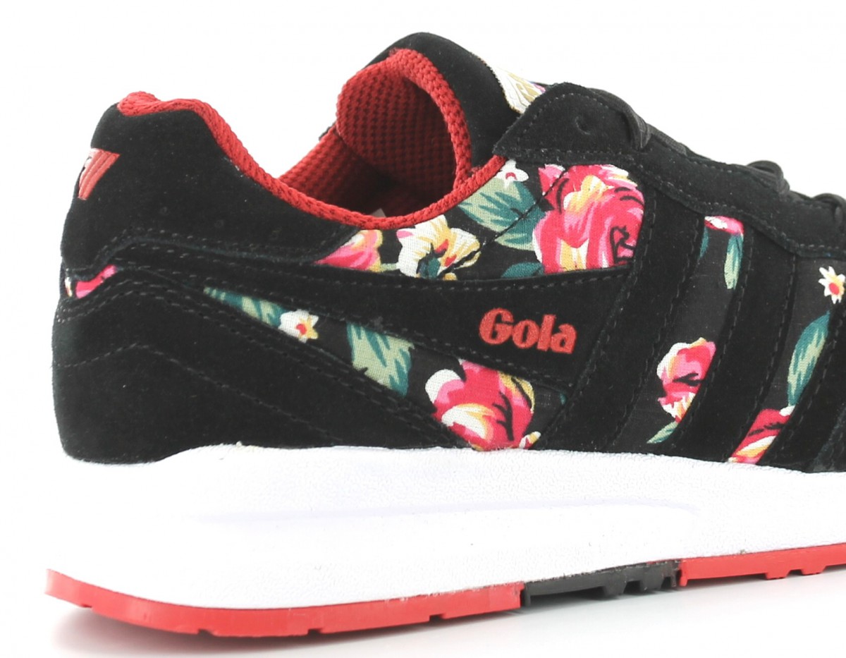 Gola samurai floral femme noir/rouge/fleur