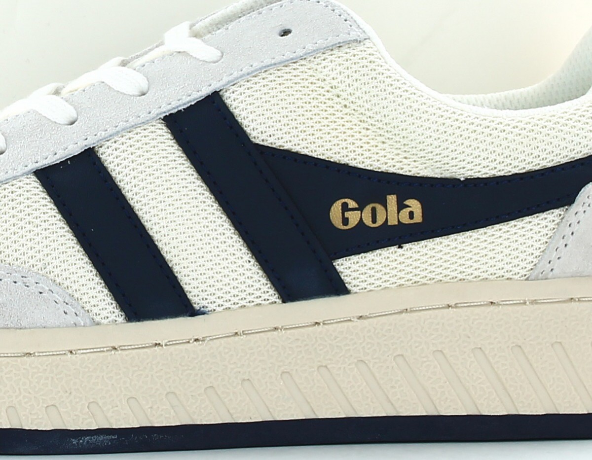 Gola Superslam mesh blanc cassé bleu navy jaune