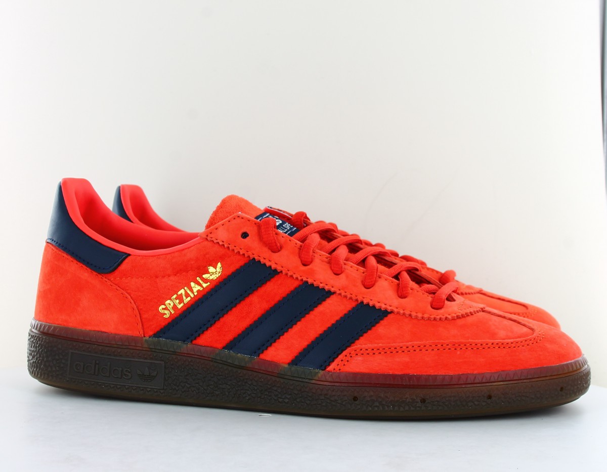 Adidas Spezial orange bleu marine marron