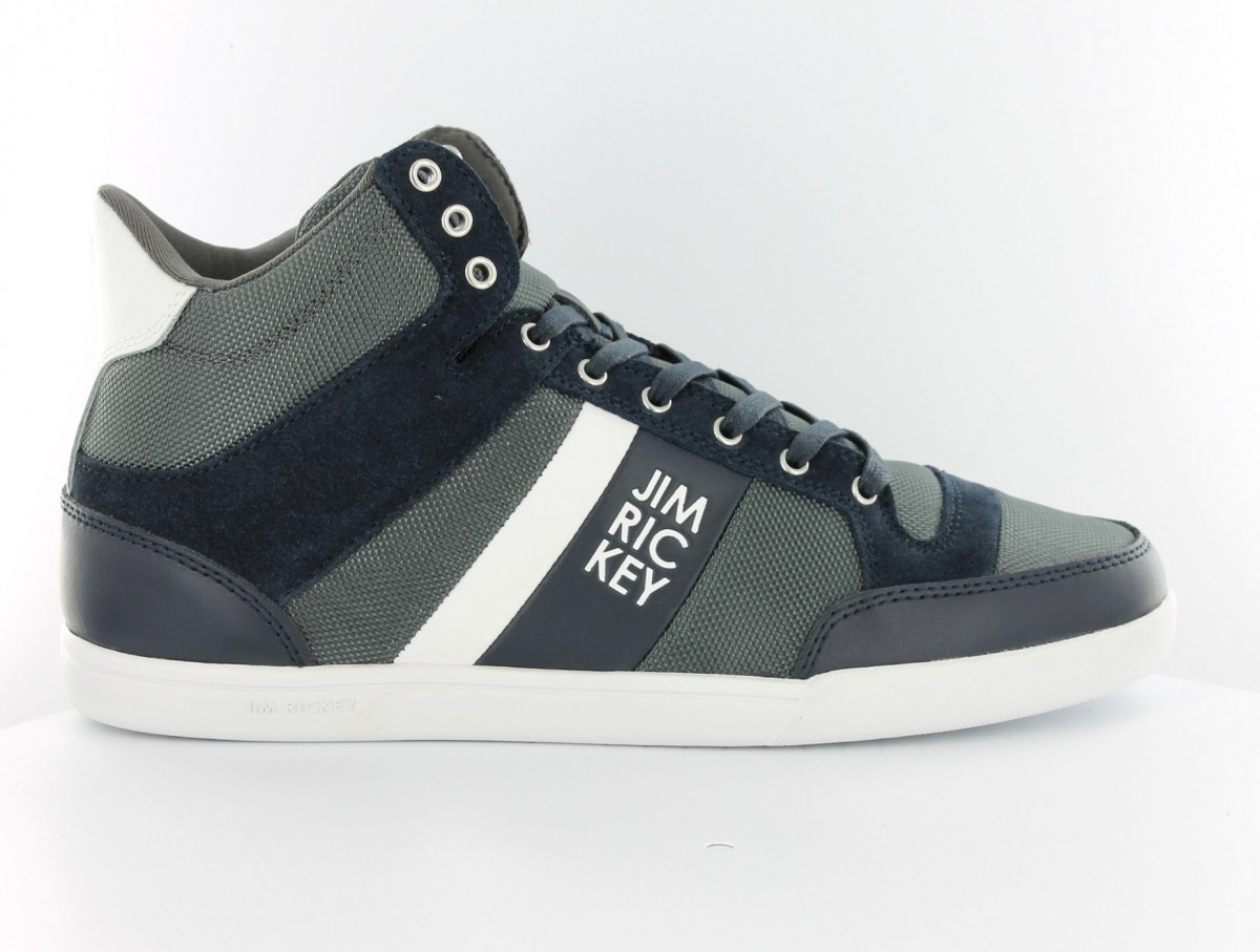 Jimrickey Carve Mid Suede Lea Mesh BLEU/MARINE/BLANC