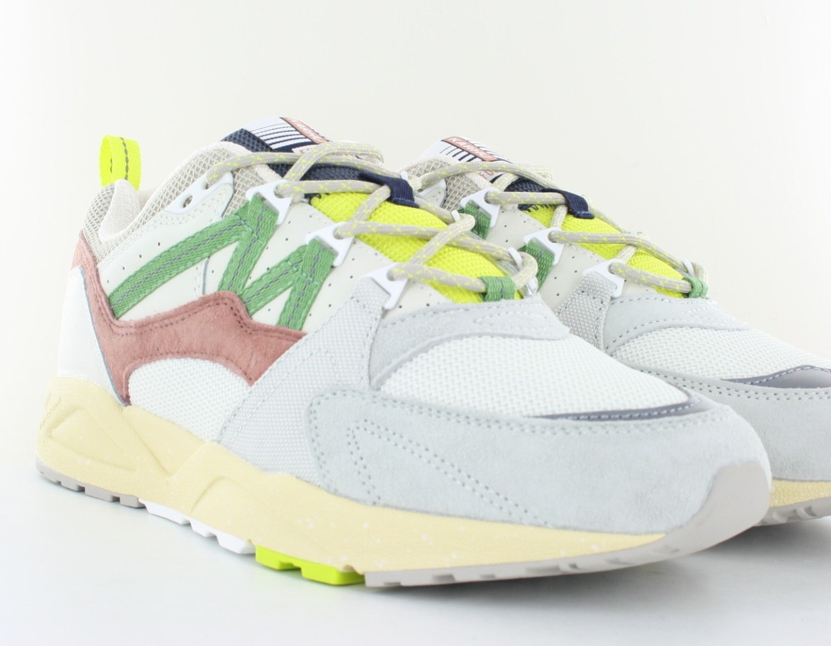 Karhu Fusion 2.0 blanc gris vert marron jaune