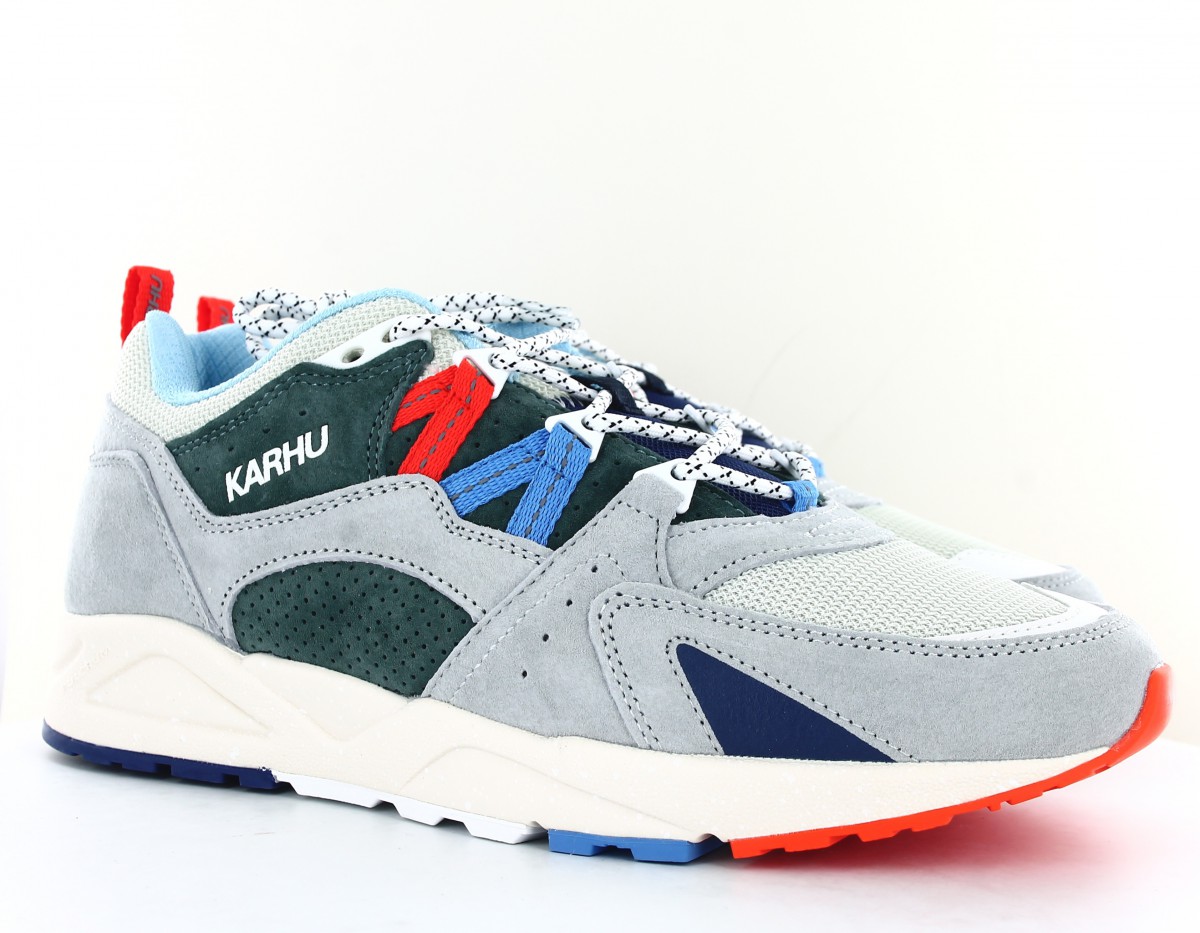 Karhu Fusion 2.0 gris vert orange bleu