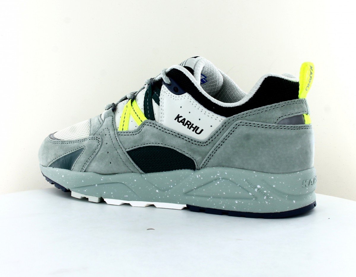 Karhu Fusion 2.0 vert kaki forest jaune fluo