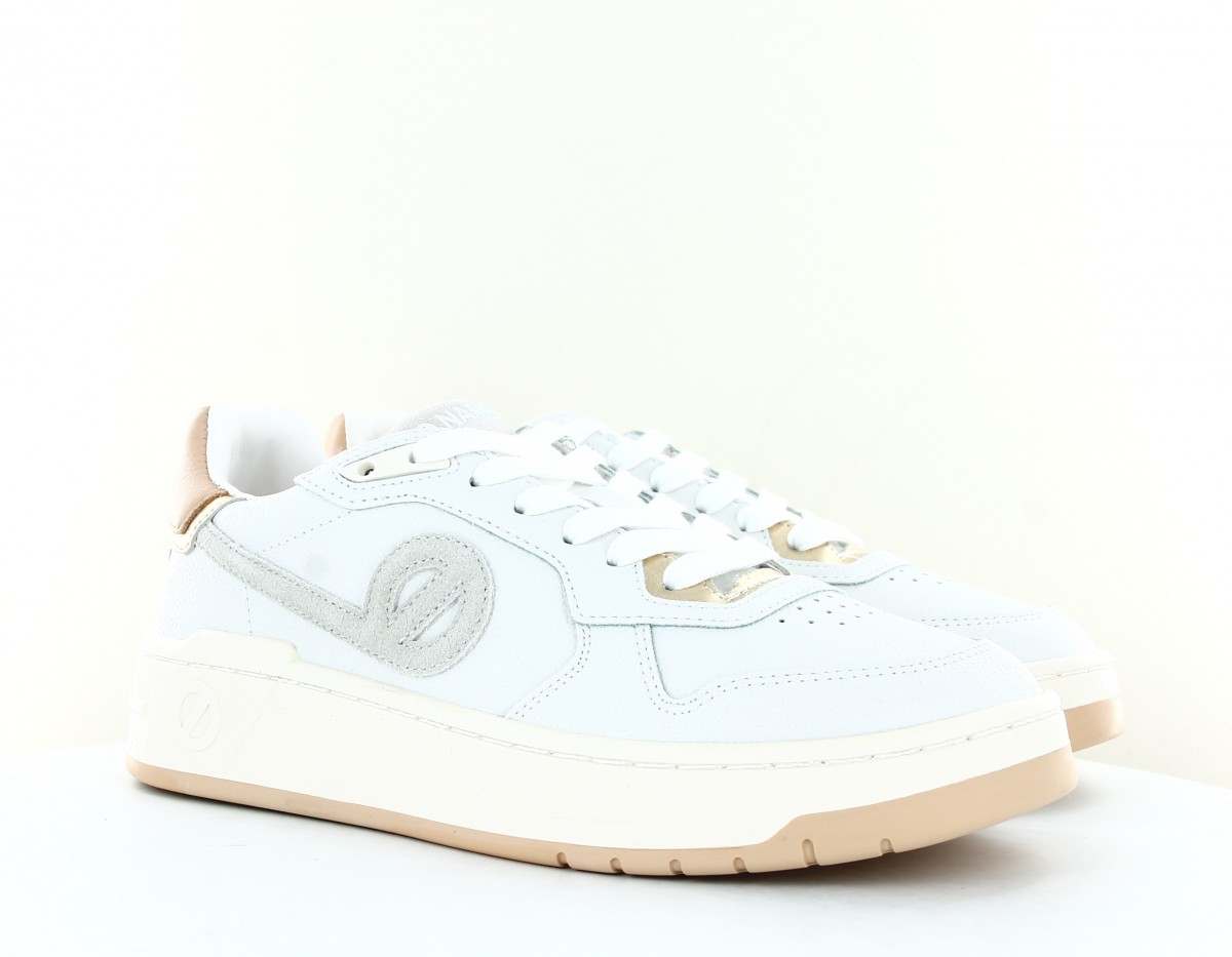 Noname Kelly sneaker blanc beige or