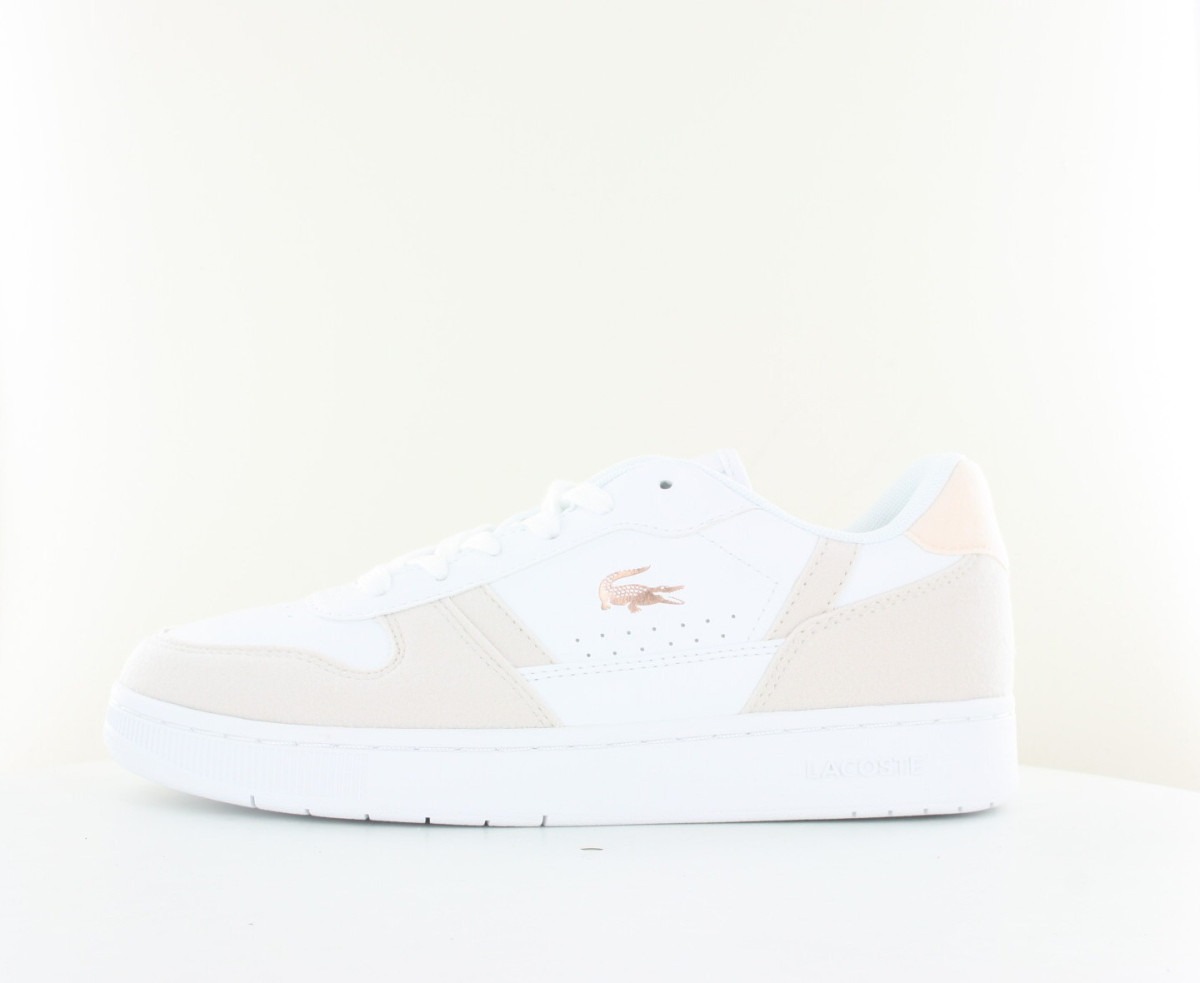 Lacoste Tclip blanc rose pale