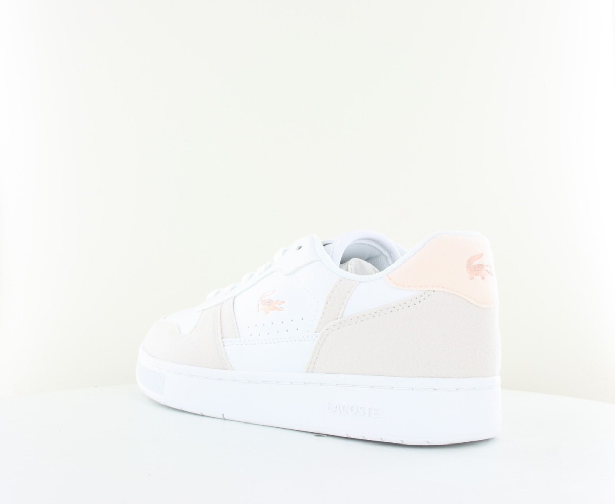 Lacoste Tclip blanc rose pale