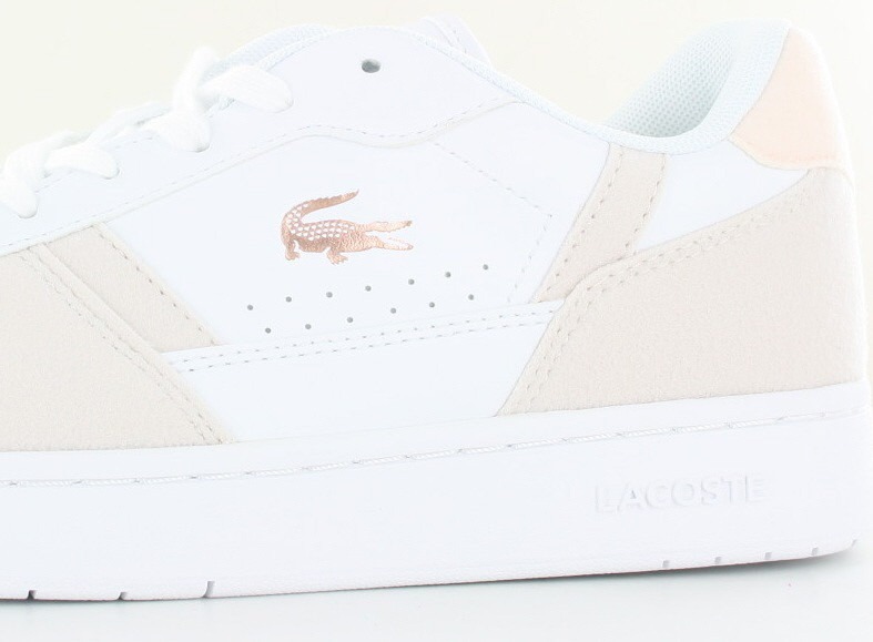 Lacoste Tclip blanc rose pale