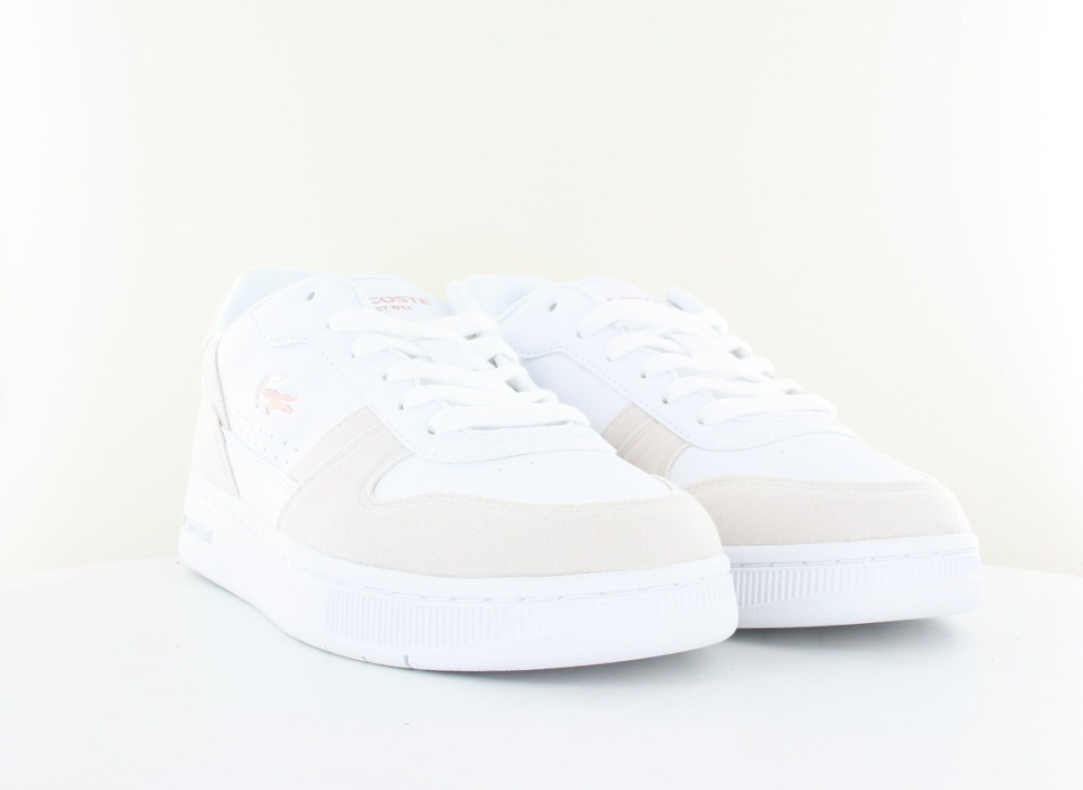 Lacoste Tclip blanc rose pale