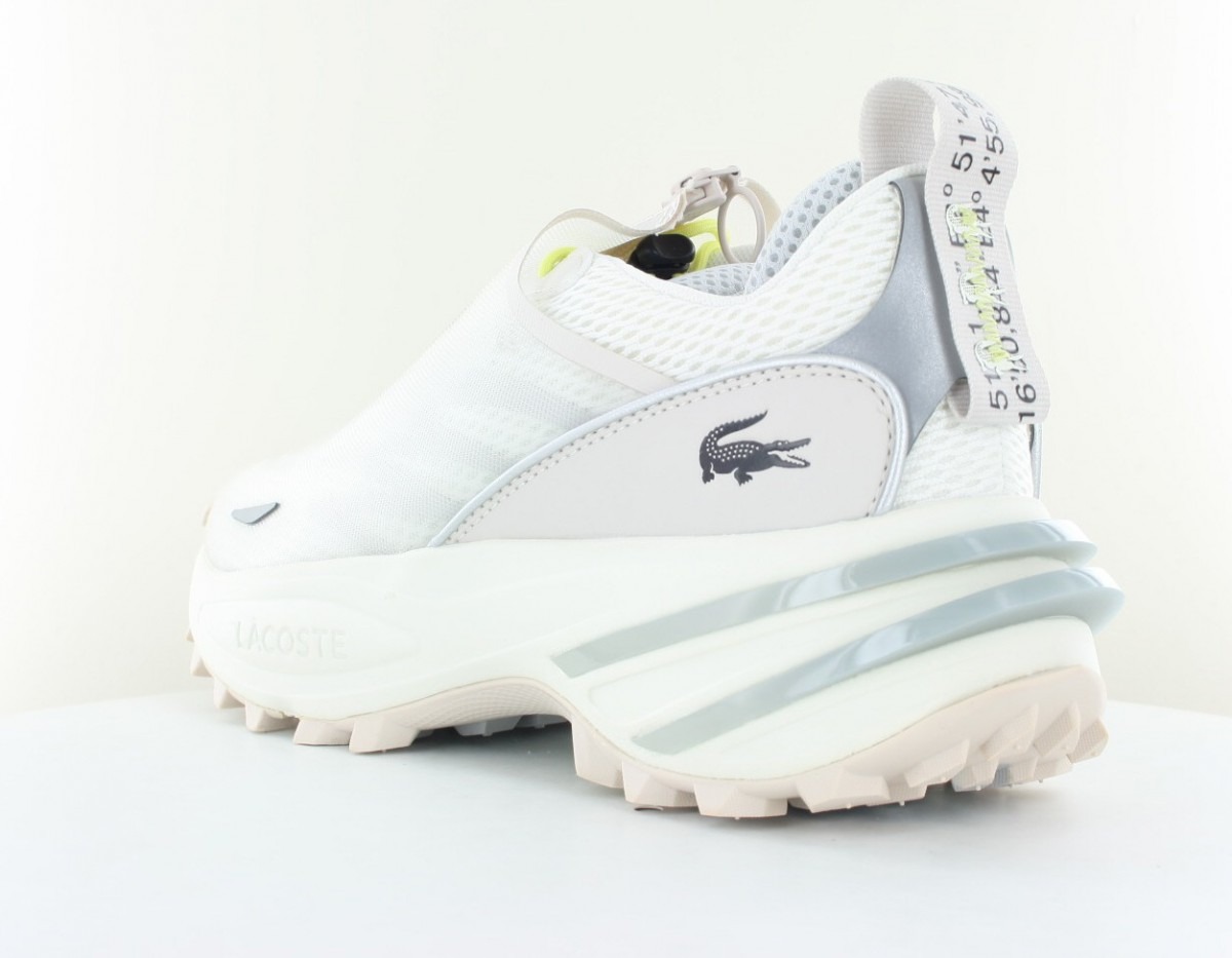 Lacoste Audyssor trail blanc beige jaune