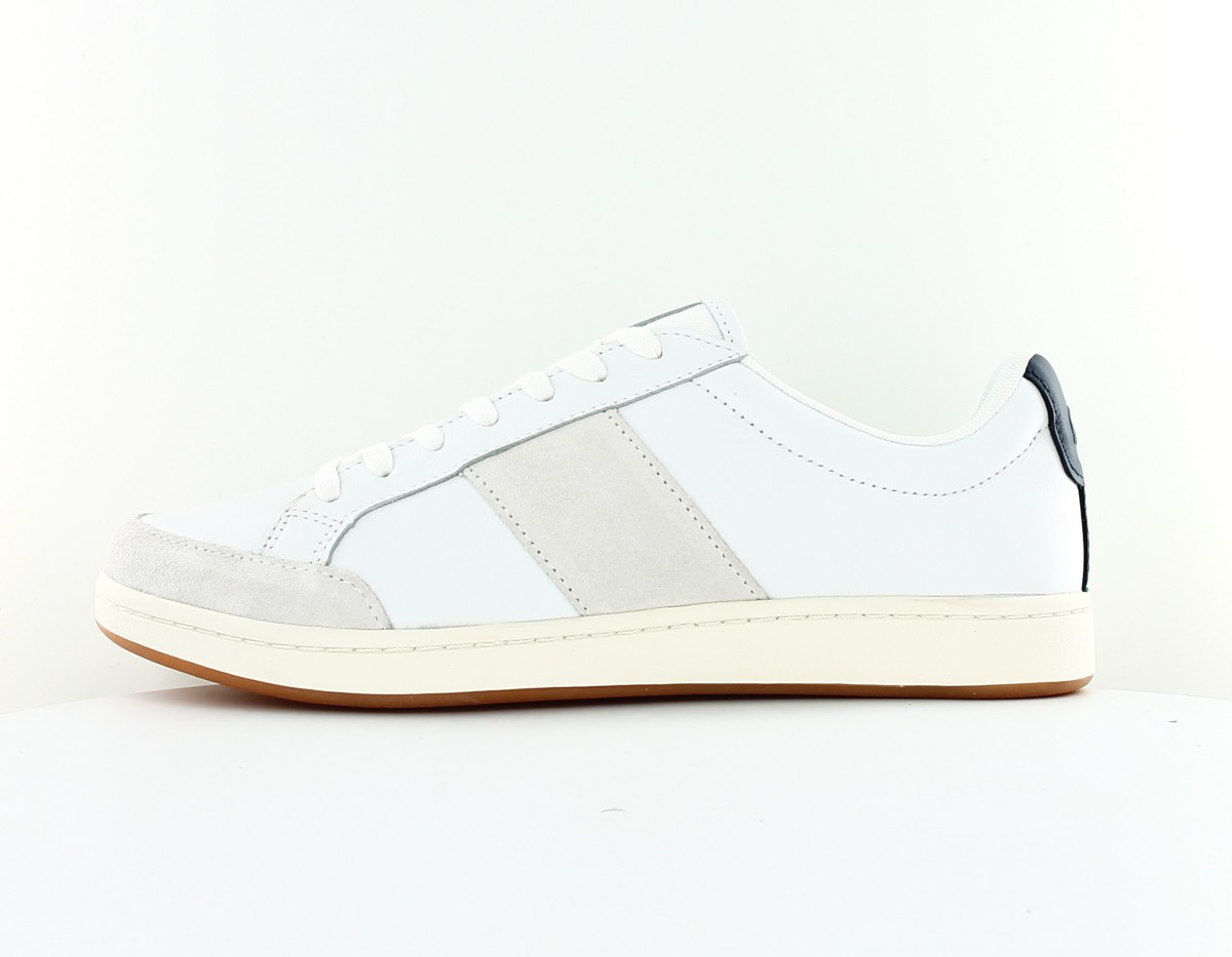 Lacoste Carnaby court blanc beige bleu marine