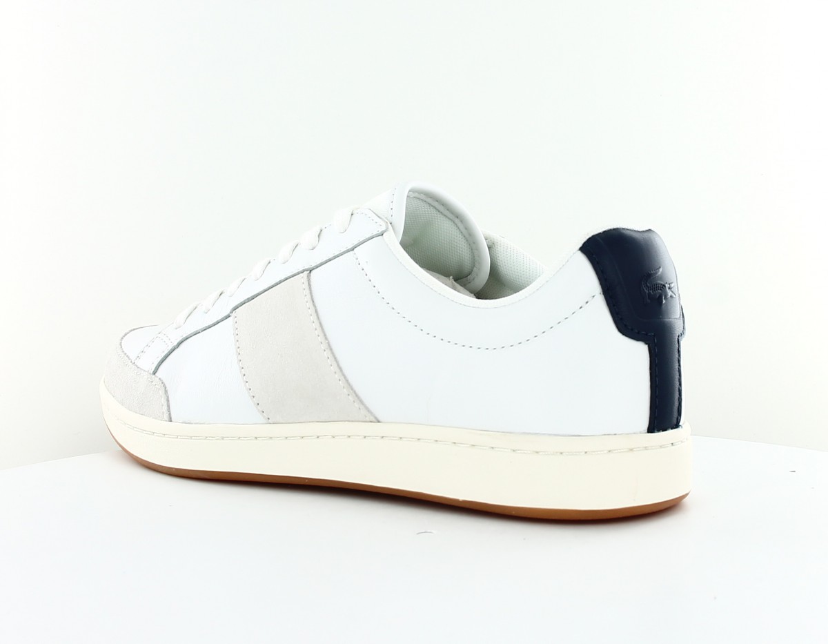 Lacoste Carnaby court blanc beige bleu marine