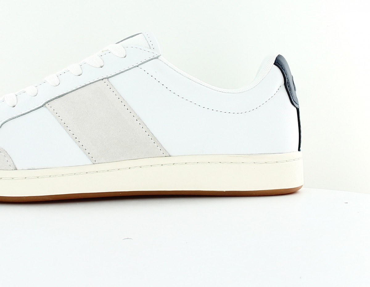 Lacoste Carnaby court blanc beige bleu marine