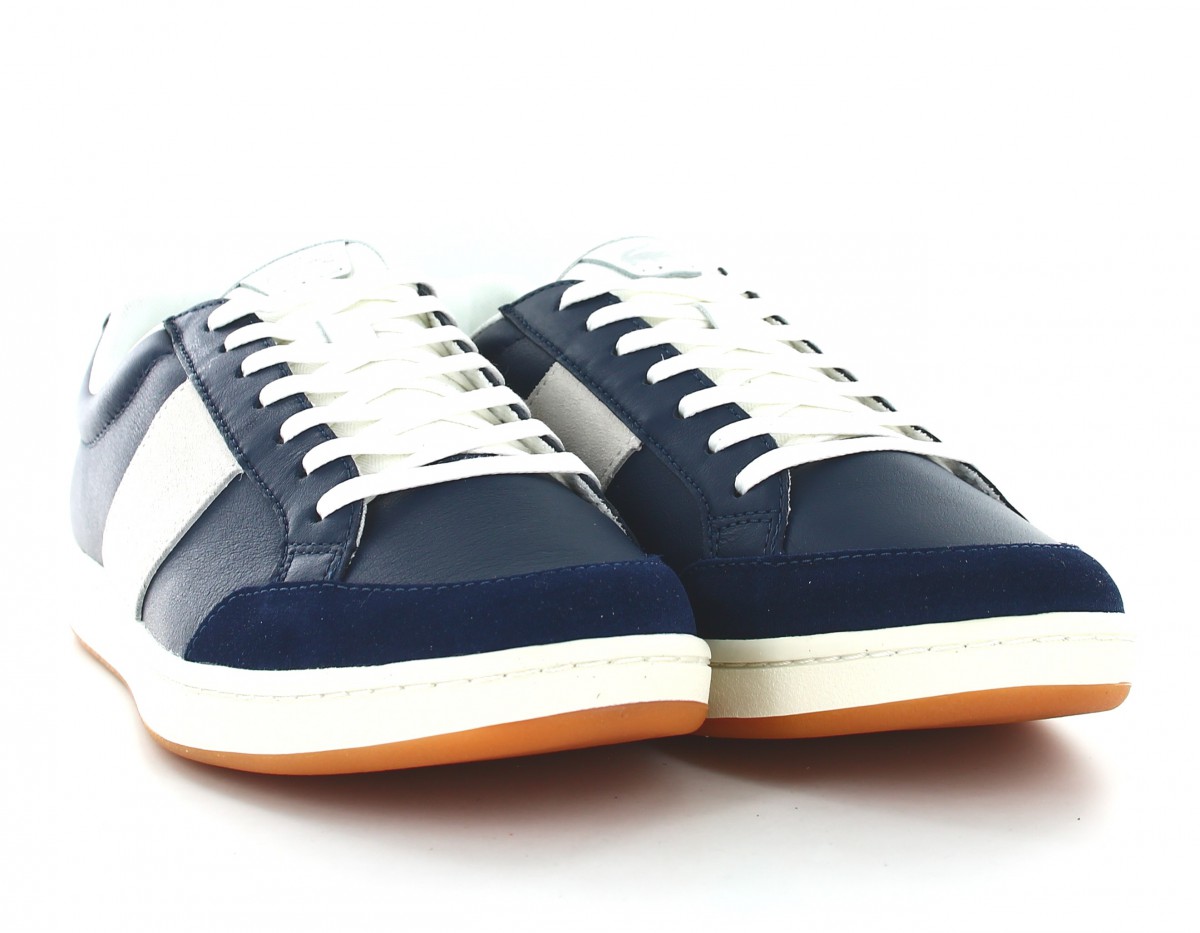 Lacoste Carnaby court bleu marine beige gomme