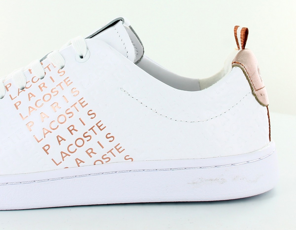 Lacoste Carnaby evo 119 11 blanc rose gold