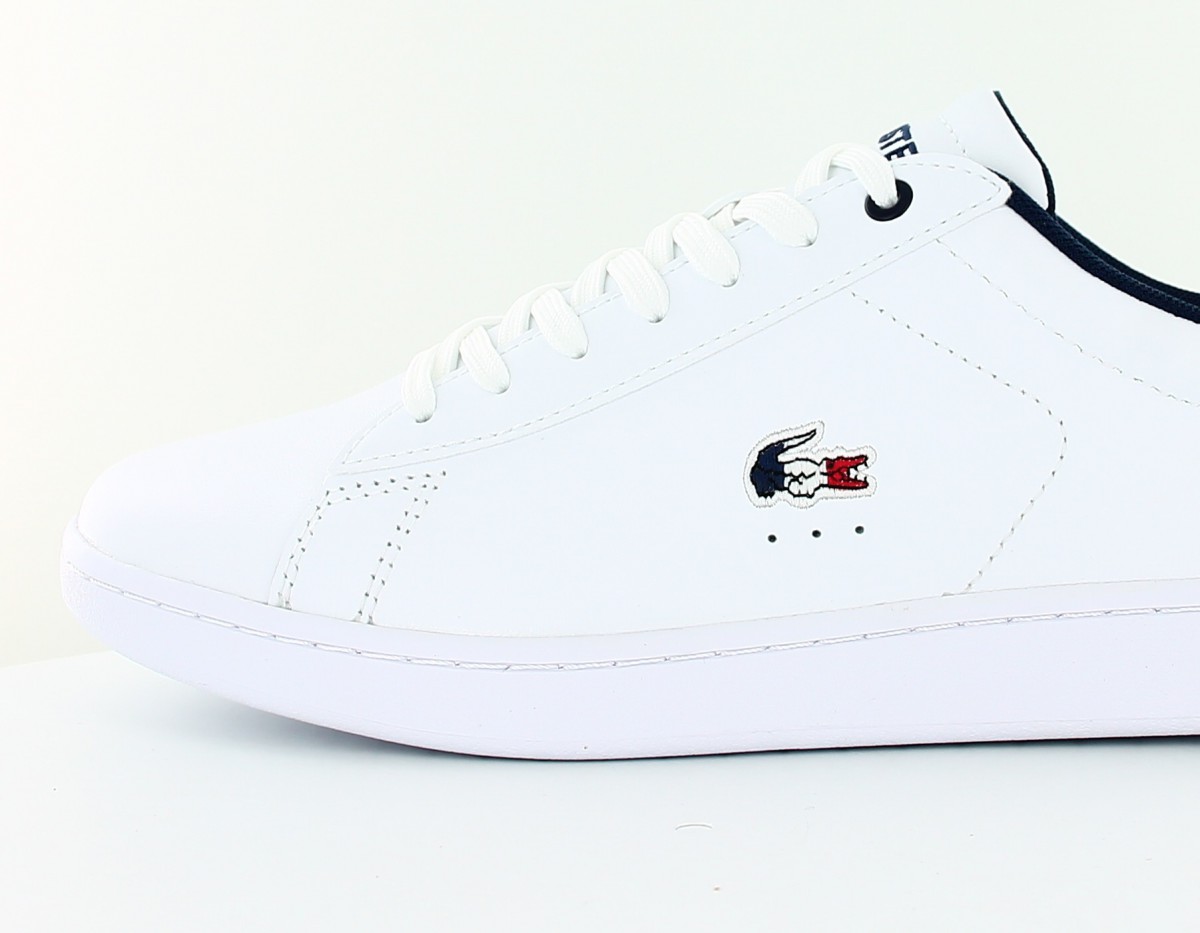 Lacoste Carnaby evo 119 7 blanc bleu marine rouge