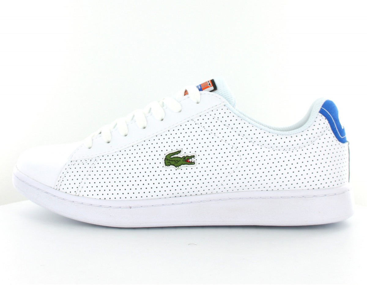 Lacoste Carnaby evo 218 Blanc vert bleu