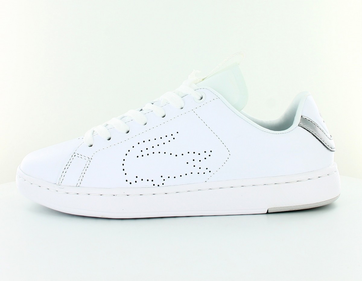 Lacoste Carnaby evo light blanc blanc argent