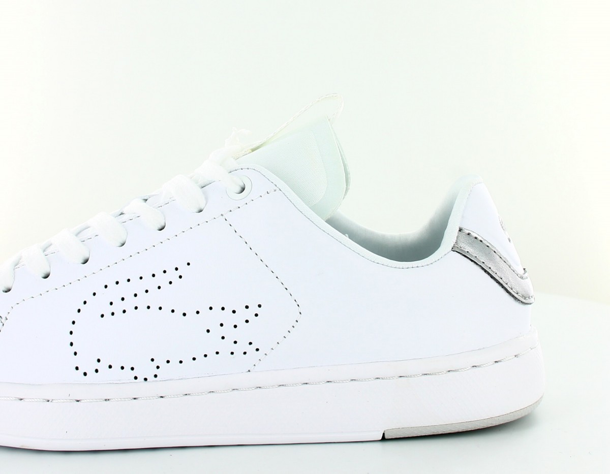 Lacoste Carnaby evo light blanc blanc argent