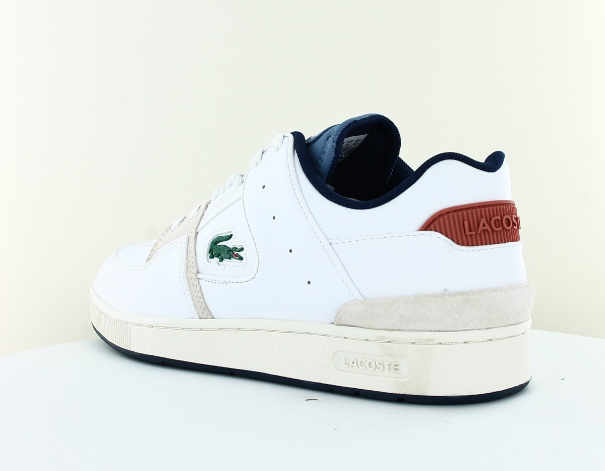 Lacoste Court cage blanc vert beige bleu marron