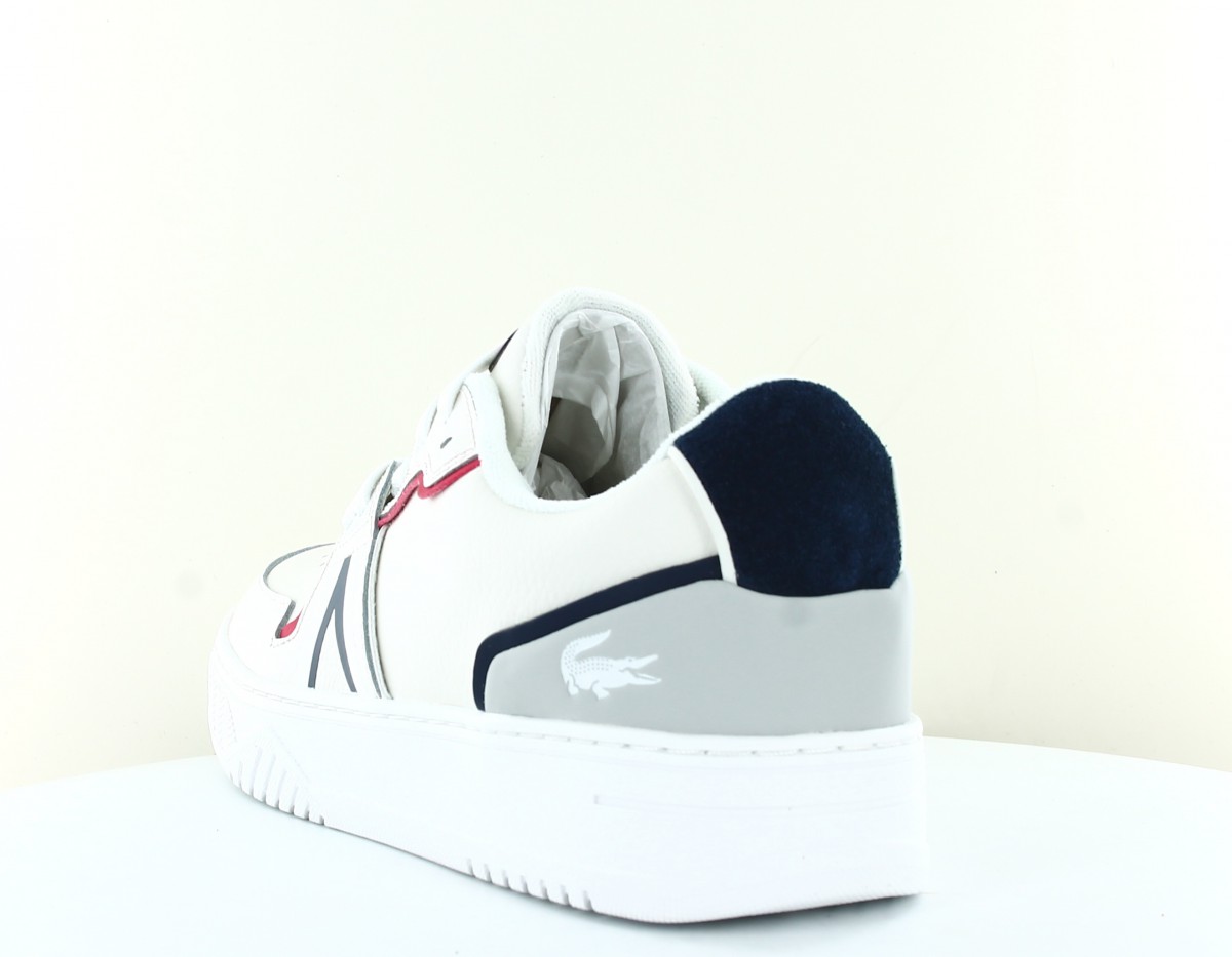 Lacoste L001 blanc bleu rouge