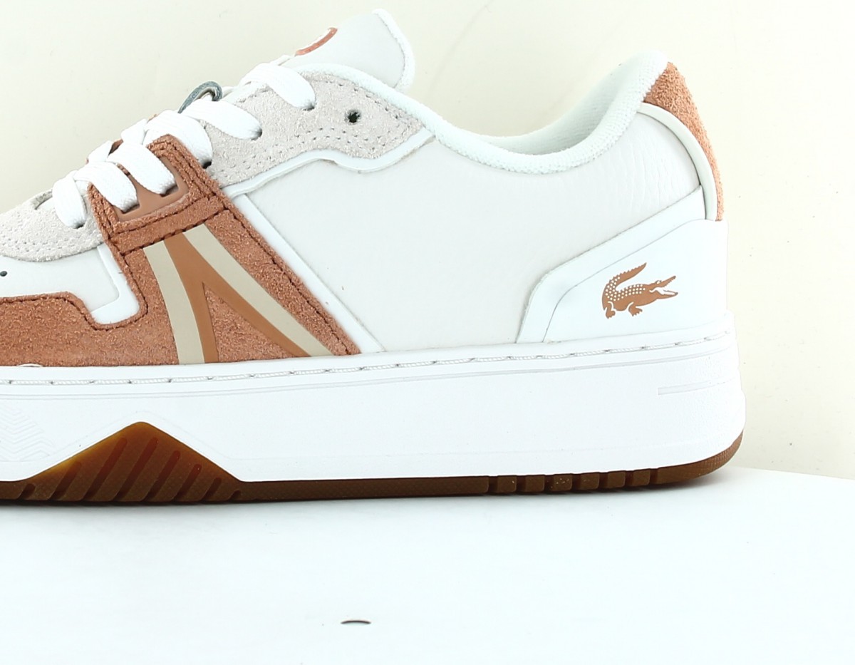 Lacoste L001 suede blanc ocre