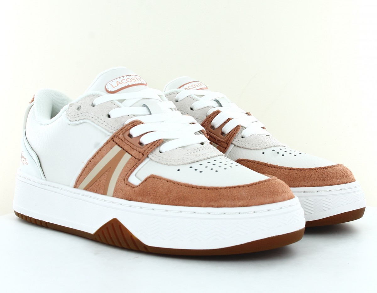 Lacoste L001 suede blanc ocre