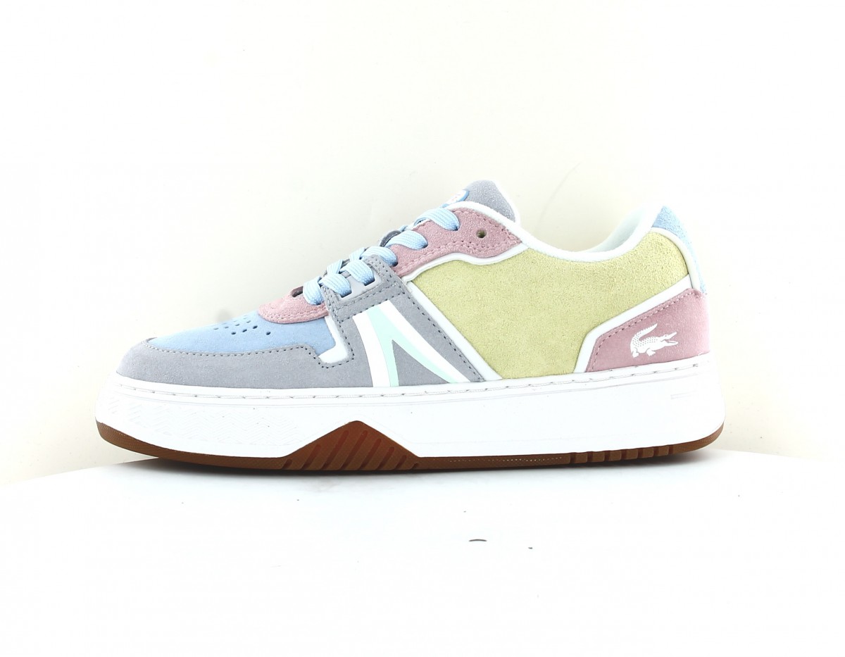 Lacoste L001 suede multicolor blanc