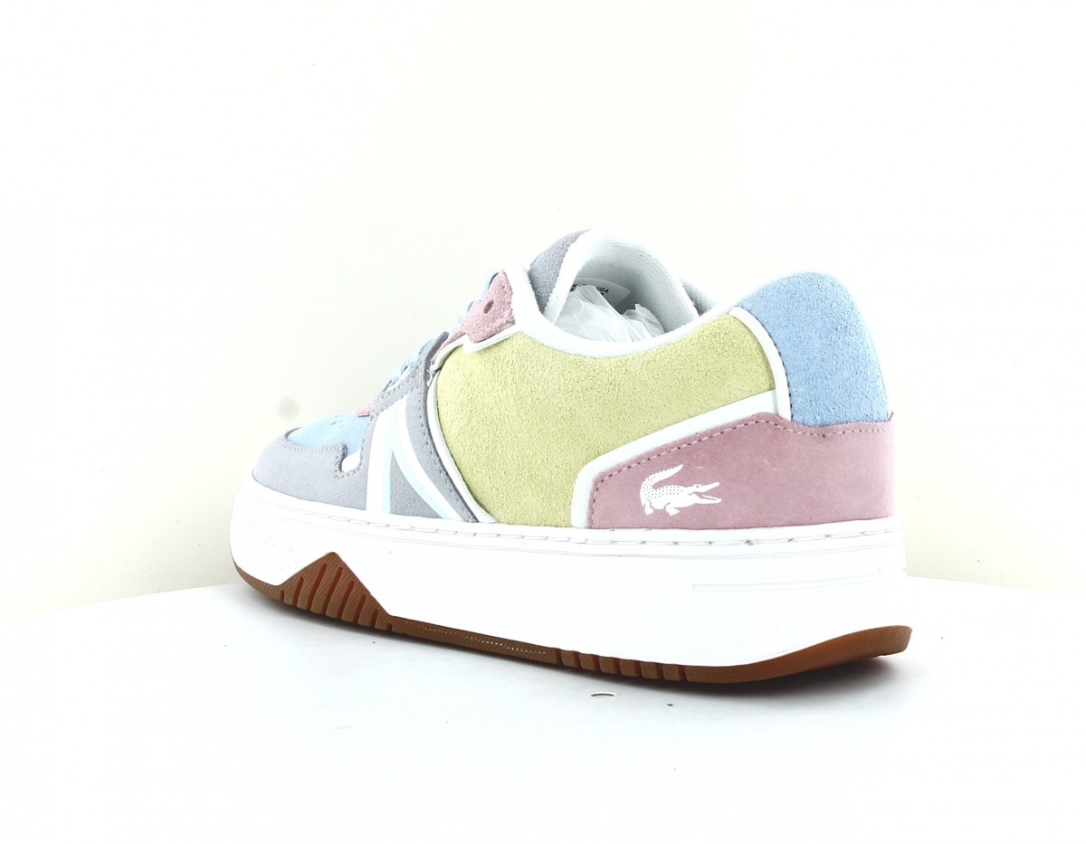 Lacoste L001 suede multicolor blanc