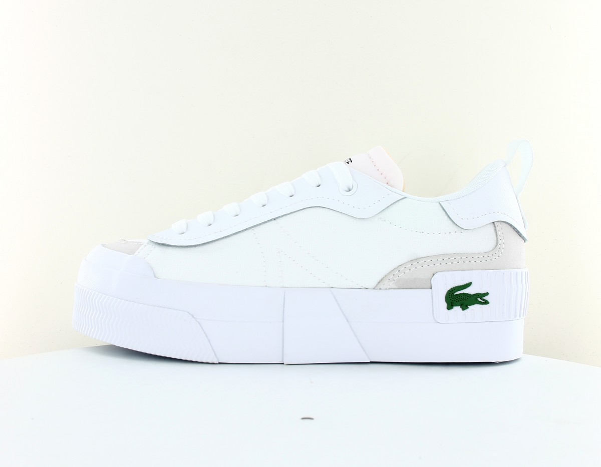 Lacoste L004 platform blanc vert