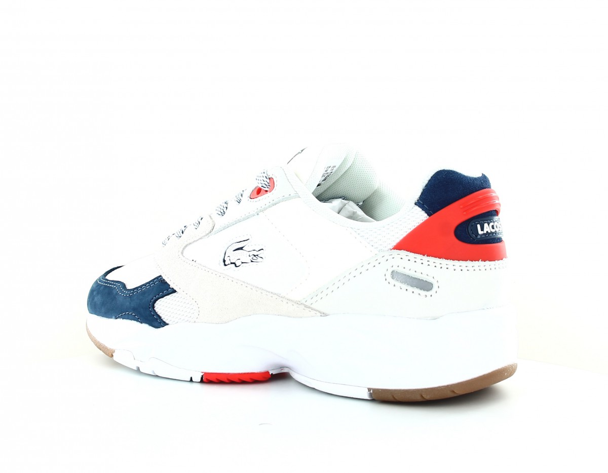 Lacoste Storm 96 blanc beige bleu marine orange 