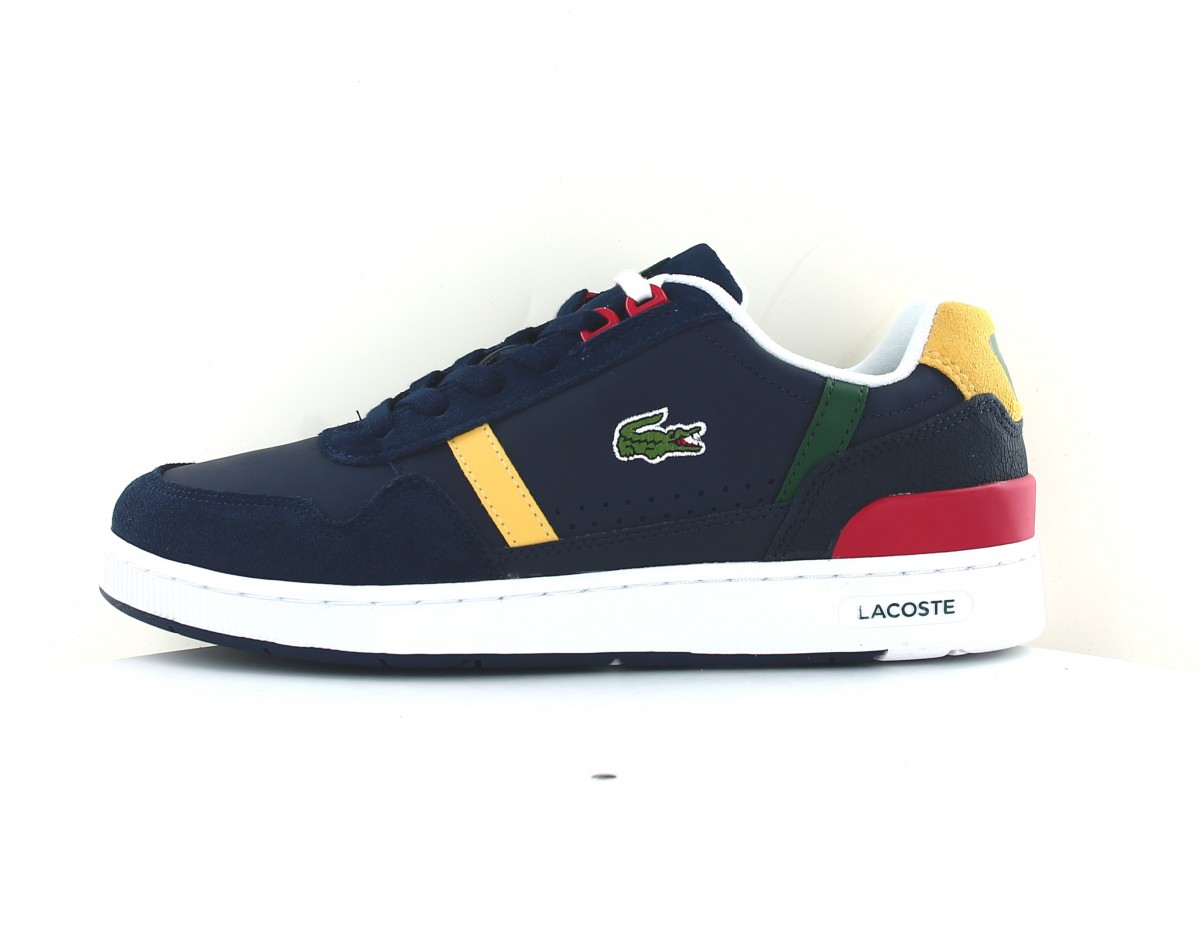 Lacoste Tclip bleu marine vert jaune rouge