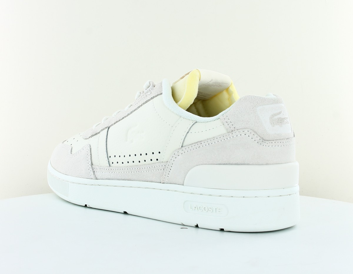 Lacoste Tclip premium blanc beige creme