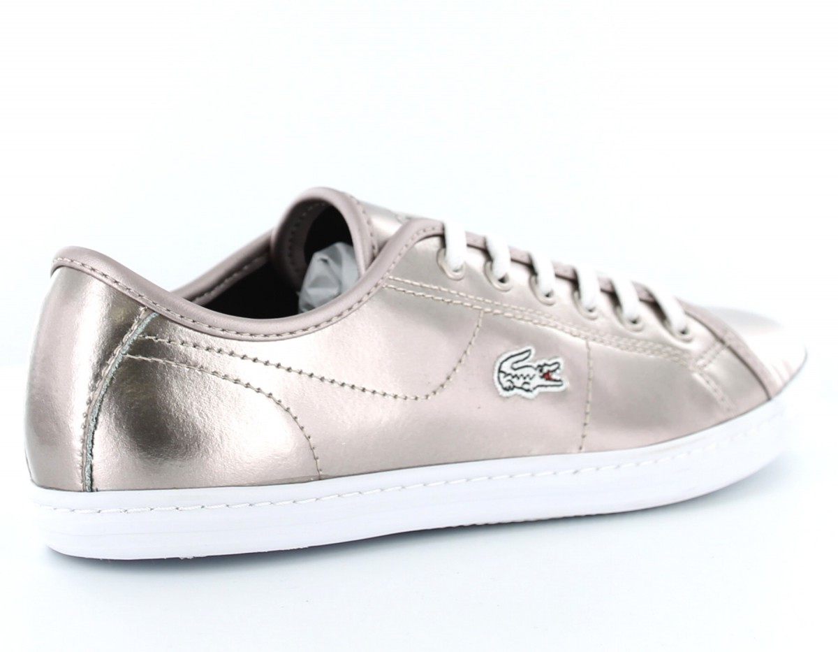 Lacoste ziane sneaker vernis GOLD/BLANC