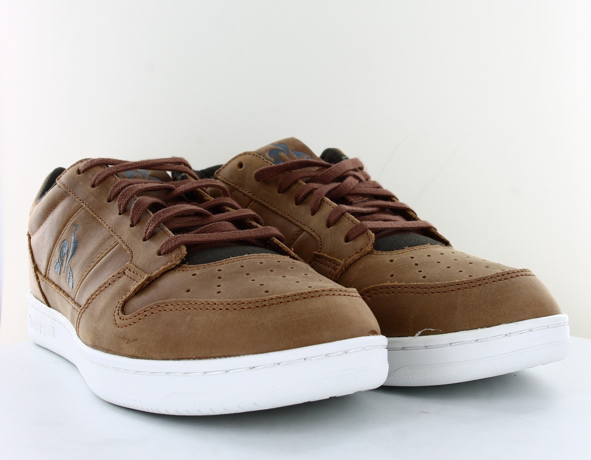 Lecoqsportif Breakpoint workwear leather marron blanc