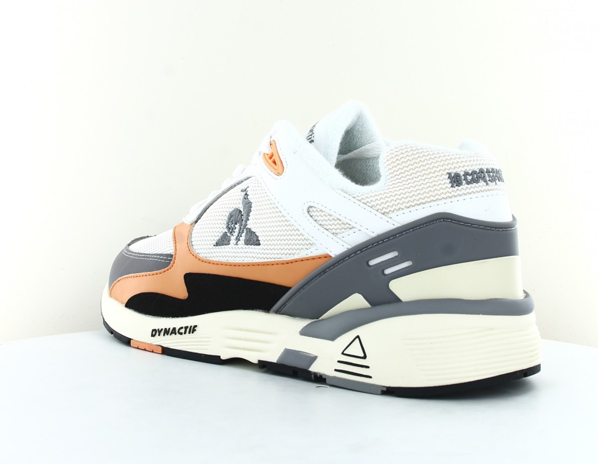 Lecoqsportif Lcs r1100 colors blanc orange gris noir