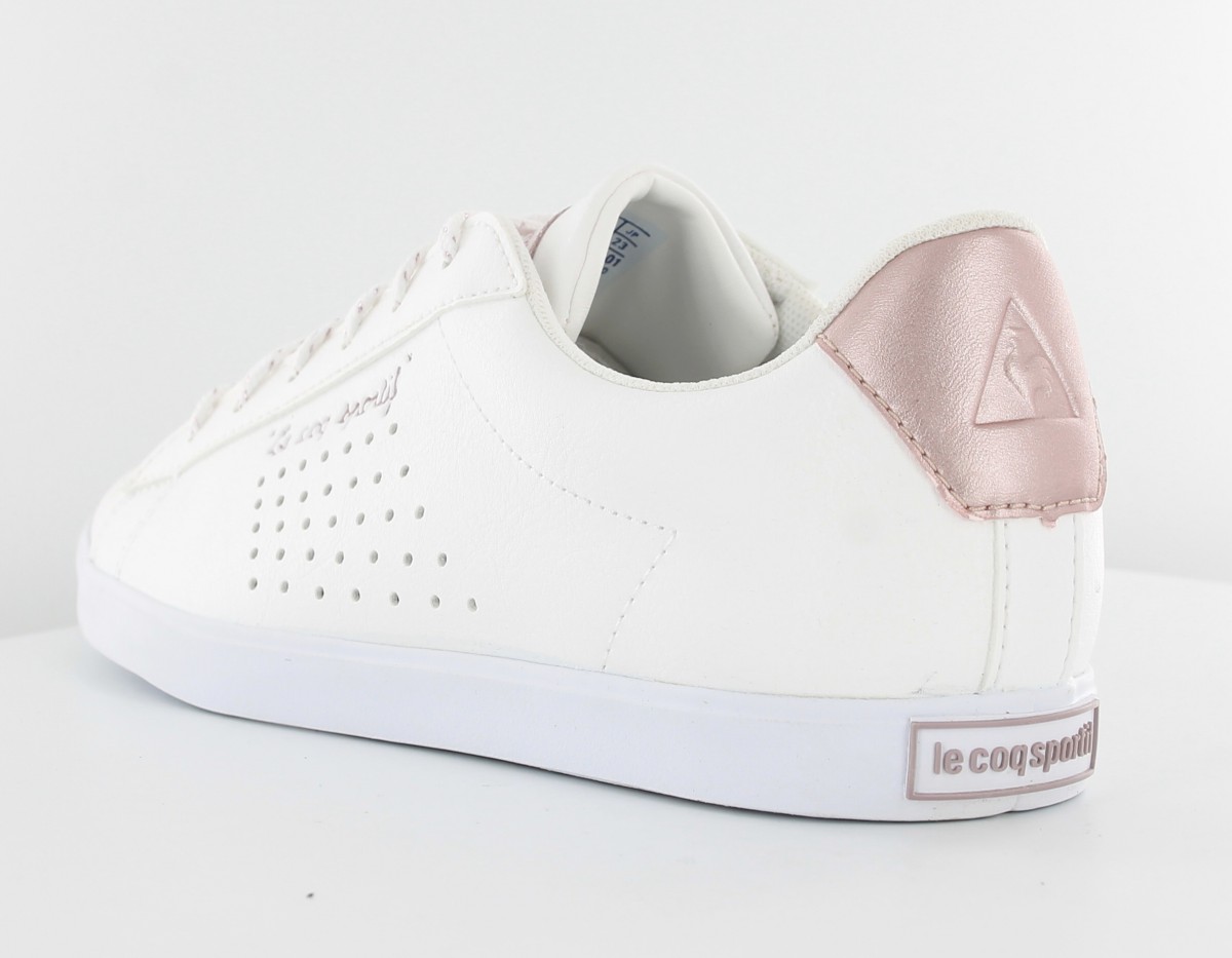 Lecoqsportif Agate Lo Leather Blanc-Rose