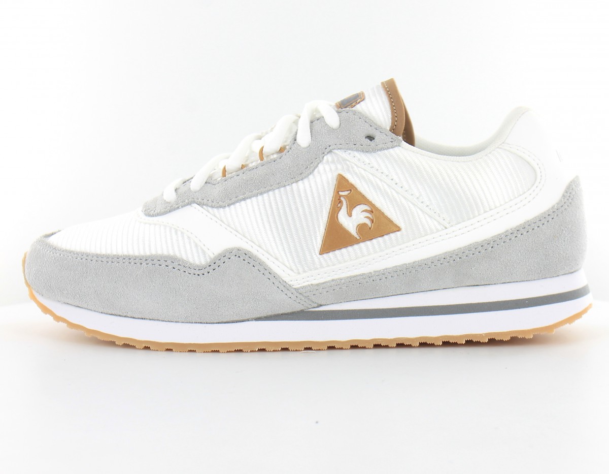 Lecoqsportif Louise Suede Nylon Gris-Optical White